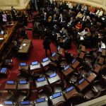 Sesión en el Senado de la nación sin quorum para tratar pliegos judiciales . 
Congreso
Foto Federico Lopez Claro